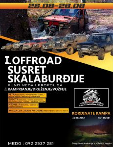 Plakat za Prvi off road susret Skalaburđije